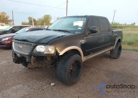 2002 Ford F-150 Lariat/Xlt из США, поврежденный, VIN 1FTRW07L32KB73475